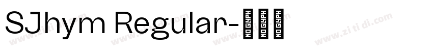 SJhym Regular字体转换